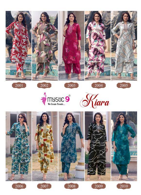 Mystic9 kiara vol 2 cord set Kurti manufacturer in India